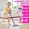 BLAXTEM 4-in-1 Kids Toy Vacuum That Works with Suction, Electric Toy Toddler Vacuum Cleaner for Children Ages 3 4 5 6+ Girls & Boys, Toddlers Toys Cleaning Set for Pretend Play (Rose Red) view 2