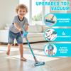 BLAXTEM 4-in-1 Kids Toy Vacuum That Works with Suction, Toy Electric Toddler Vacuum Cleaner for Children Ages 3 4 5 6+ Boys & Girls, Toddlers Toys Cleaning Set for Pretend Play (Blue) view 2