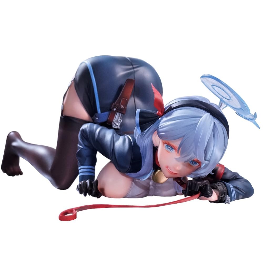 Amau AKO Figure Statue - Kneeling Pose Edition Amau AKO Figurine Lewd Anime Figure Model - PVC People Collectibles Desktop Decoration