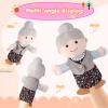 1 Pcs Family Hand Puppets 12 Inch Grandparents, Mom & Dad, Brother & Sister Plush Hand Puppet Toys Role-Play Toy Puppets for Kids Storytelling Imaginative Pretend Play Teaching Preschool(Grandma A) view 2