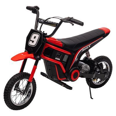 24V 350W Electric Dirt Bike for Kids  3-Speed Modes, 14.29MPH Max Speed, ASTM-Certified Safe Motorcycle with Shockproof Suspension, Best Gift for Boys & Girls