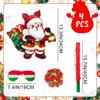 4 in 1 Christmas Santa Claus Piata, Christmas Piata Bundle Cute Santa Claus Piata, Christmas Party Games Stick Blindfold etc Christmas Decorations for Christmas Party Decorations view 2