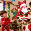 4 in 1 Christmas Santa Claus Piata, Christmas Piata Bundle Cute Santa Claus Piata, Christmas Party Games Stick Blindfold etc Christmas Decorations for Christmas Party Decorations view 3
