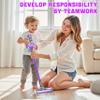 BLAXTEM 4-in-1 Toy Kids Vacuum That Works with Suction, Electric Toy Toddler Vacuum Cleaner for Children Ages 3 4 5 6+ Boys & Girls,Toddlers Toys Cleaning Set for Pretend Play (Purple) view 4