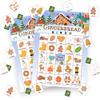 Dhsupfcn Christmas Gingerbread Bingo Game Cards, Baking Themed Bingo Games Set for Adults Large Group, Funny Holiday Board Games for 24 Players, Christmas New Year Winter Party Favors, 06 view 1