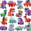 16 Pack Dinosaur Plush Stuffed Set & 38 Pack Animals Stuffed, Soft Dino Playset for Toddler Party Favors, Plushies Kit for Stocking Stuffers Doll Machine Treasure Carnival Prizes, Animal Stuff Reward view 2