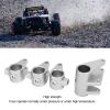Axle Tube Link Mount Set Premium Aluminum Alloy Counterweight Adapter for SCX10 PRO RC Car Upgrade 4PCS (Silver) view 2