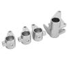 Axle Tube Link Mount Set Premium Aluminum Alloy Counterweight Adapter for SCX10 PRO RC Car Upgrade 4PCS (Silver) view 3
