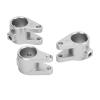 Axle Tube Link Mount Set Premium Aluminum Alloy Counterweight Adapter for SCX10 PRO RC Car Upgrade 4PCS (Silver) view 4