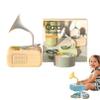 Kids Phonograph with 96 Cards, Toddler Music Player, Educational Record Player, Storytelling Gramophone for Boys & Girls, Interactive Audio Toy (Beige) view 1