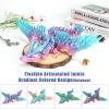 VUTIKPIX 18" 3D Printed Dragon Toys Large, 3D Printed Animals, Articulated Crystal Dragons with Wings Adults Desk Fidget ToysEaster Basket Stuffers, Home Office Decor (Crystal Winged Dragon) view 3