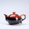 1 Pot 6 Cups Fish Play Tea Set Chinese Style Ceramic Kung Fu Tea Set Teapot Portable Tea Cups of Tea Ceremony Teaware Sets Gifts (Green Seven) view 4