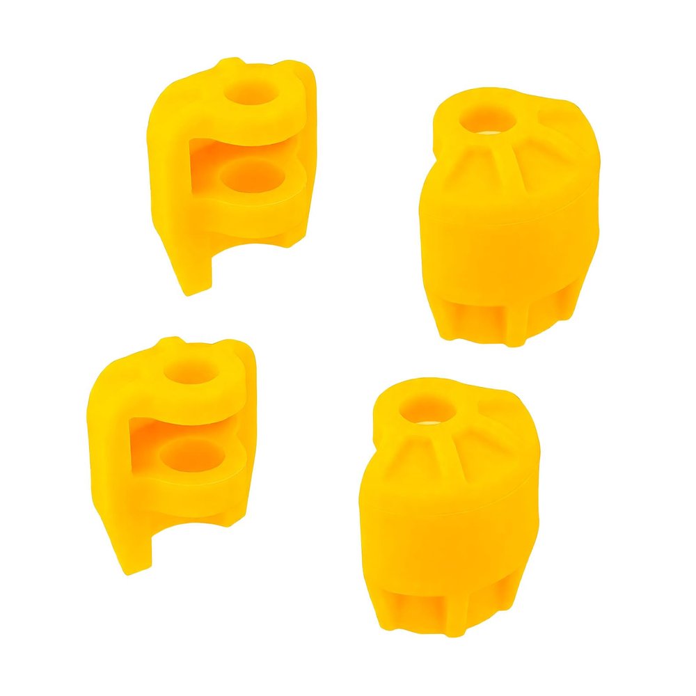 Mesimsple 4pcs Plastic Shock Cap Protector 6S for Arrma 1/7 Felony Infraction Fireteam Mojave 6s 1/8 Typhon Outcast Kraton Notorious 6s blx Series Upgrades Part