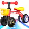 Baby Balance Bike Ride on Toys for 1 2 Year Old, Toddler Bike, First Birthday Gifts for 1 2 Year Old Boys Girls, Colorful Lighting Silent Wheels, No Pedal, Safe Baby First Bike view 1