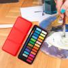 PPPHTUO Solid Watercolor Paint Set with Brush and Iron Box for Kids and Adults, 24 Colors view 2