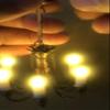 1:12 Doll House Miniature Hanging Lamp Mini Ceiling Light 6-Arm Ceiling Light for Dollhouse Accessories (6-Arm Retro) view 4