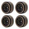 4pcs 1.2 Inches Beadlock Wheels Rim Increased Stability Brass RC Crawler Wheel Rim Upgrade Accessories for Traxxas 1/18 RC Car view 4