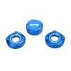FLONAVTEX Fit for CFMOTO CF675NK 675SR-R NK675 SRR675 Three-Star Column Upper Shock-Absorbing Trim Cap Front Cover(3pcs- Blue) view 1