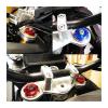 FLONAVTEX Fit for CFMOTO CF675NK 675SR-R NK675 SRR675 Three-Star Column Upper Shock-Absorbing Trim Cap Front Cover(3pcs- Blue) view 2