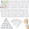 200 Pcs Coloring Cartoon Slap Bracelets Bulk White Slap Bands 8.7 x 1.2 Inch DIY Slap Bracelet for Kids Birthday Party Favors DIY Craft Classroom Craft Projects Prizes, 5 Styles view 1