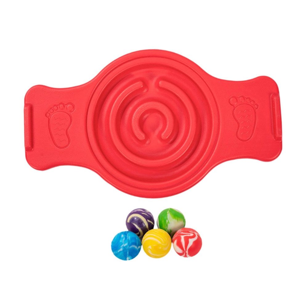 Aosekaa Balance Board Wobble Stability Board Sensory Training Disc Maze Rocking Seesaw Labyrinth disks for Snowboarding, Red