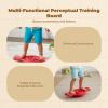 Aosekaa Balance Board Wobble Stability Board Sensory Training Disc Maze Rocking Seesaw Labyrinth disks for Snowboarding, Red view 4