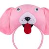 Animal Headband Tail Bowtie Kit,Party Cosplay for Dress Up,Masquerade,Carnival, Pink view 2