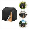 Children's Playhouse Cover, 420D Oxford Tarpaulin Foldable Waterproof Sunscreen All-Weather Protective 4 Windproof Buckle, for Backyard Garden Cottage Kids' Play House (Black C,110 * 120 * 140cm) view 3