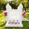 Aevumgz White Bounce House, Indoor and Outdoor Bouncy Castle, Inflatable Bounce House with Ball Pit & Slide, Bounce House for Kids Ages 3-6, Great for Birthday Parties, Outdoor Play, Backyard Gifts view 2