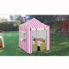 Children's Playhouse Cover, 420D Oxford Tarpaulin Foldable Waterproof Sunscreen All-Weather Protective 4 Windproof Buckle, for Backyard Garden Cottage Kids' Play House (Pink,56 x 56 x 60.2 inches) view 3