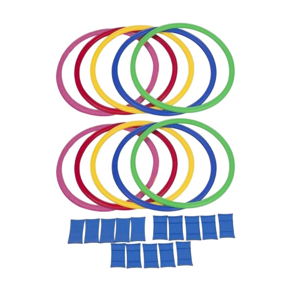 10 Pieces Agility Footwork Training Rings Children Home Hopscotch Toy Kindergarten Sensory Training Equipment for Kids Sports, 28cm