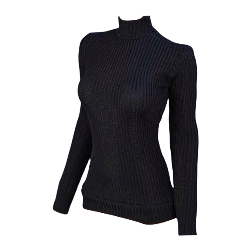 1/12 Scale Long Sleeve T-Shirt for 6 Inch Doll Outfits, Black