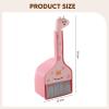  Kids Broom and Dustpan Set Small Broom and Dustpan Supplies Funny Cute Cartoon Cleaning Sweeping Play Set for Boys Children, Pink view 4