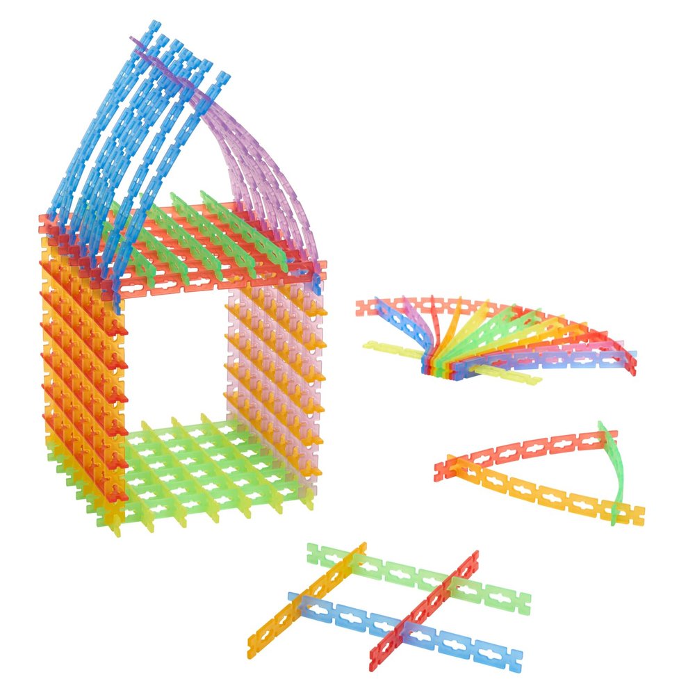 Excellerations Translucent Bendable Construction Rods - 480 Pieces