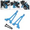 DYNWAVE Rear Upper Arm Sturdy Upgrade Kit Remote Control Car Parts RC Car Accessory Metal Aluminum Replace Parts for 1/14 14211, Blue view 4