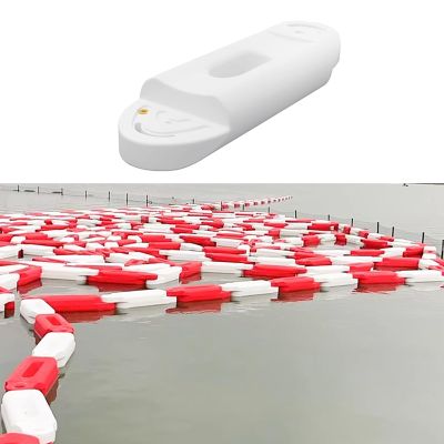 Jievmrs Water Go Kart Games Racing Track, Adult Go Kart Boat Obstacle Course for Amusement Park, Plastic Water Runway for Go Kart Car/Kid Bumper Car(White)