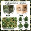 19 Pcs Camo Boxes Decor Army Party Decorations Including Camo Boxes Camo Netting and Palm Leaves Artificial for Hunting Military Army Military Enthusiasts Jungle Camo Party Birthday Party Supplies view 2