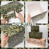 19 Pcs Camo Boxes Decor Army Party Decorations Including Camo Boxes Camo Netting and Palm Leaves Artificial for Hunting Military Army Military Enthusiasts Jungle Camo Party Birthday Party Supplies view 3