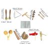 10Pcs Kids Musical Instruments Set Creative Early Learning Birthday Gift view 2