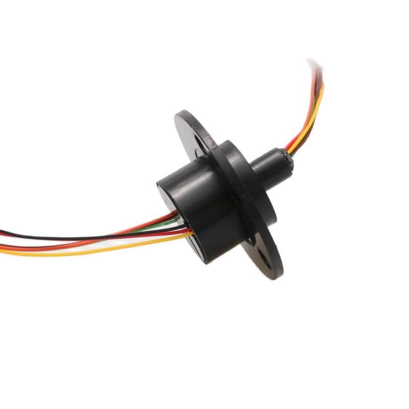 1PC Mini Rotary Slip Ring 2/4/6/8/12/18/24/36 Channels 1-2A Conductive Joint Connectors for Electrical Applications(Dia 22mm 6ch 2A)