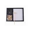 Ymiko Mini Meditation Sand Table Decoration Sensory Soothing Relaxation Desk Zen Garden with Rake Sand Rocks for Home Office Decor Size 21.5x17x1.2cm MDF Material (1) view 4