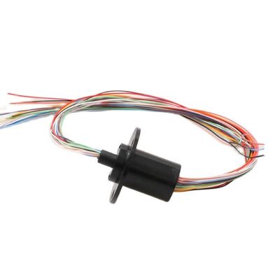 1PC Mini Rotary Slip Ring 2/4/6/8/12/18/24/36 Channels 1-2A Conductive Joint Connectors for Electrical Applications(Dia 22mm 18ch 2A)