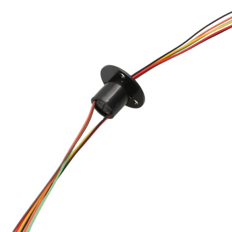 1PC Mini Rotary Slip Ring 2/4/6/8/12/18/24/36 Channels 1-2A Conductive Joint Connectors for Electrical Applications(Dia 12.5mm 6ch 2A)