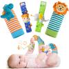 URMYWO Wrist Rattles for Baby - Rattle Socks - Foot Finder Set - Baby Toys for 0-12 Months Infant - Newborn Essentials - Early Learning Sensery Toys for Boys and Girls as Shower Gifts Valentines Gifts view 1