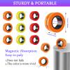 Cevioce 9 PCS Magnetic Ring Fidget Toys Set,ADHD Anxiety Magnetic Finger Spinner Pack for Adults and Teens,Kids Coolest Magnet Stress Relief Toy for 8+ Year Old Boys Girls Present view 3