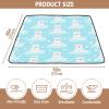 GOODOLD Arctic Bears Pattern Baby Play Mat 50x50 Inch One-Piece Soft Crawling Mat Waterproof Playmat with Non-Slip Bottom for Babies, Toddlers, and Infants view 3