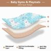 GOODOLD Arctic Bears Pattern Baby Play Mat 50x50 Inch One-Piece Soft Crawling Mat Waterproof Playmat with Non-Slip Bottom for Babies, Toddlers, and Infants view 4