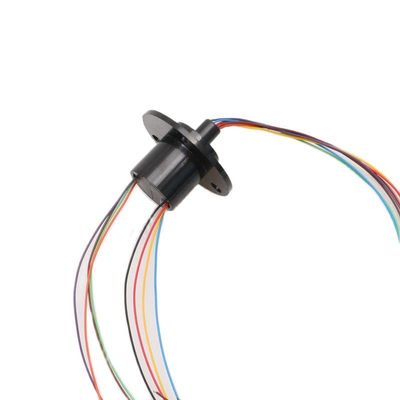 1PC Mini Rotary Slip Ring 2/4/6/8/12/18/24/36 Channels 1-2A Conductive Joint Connectors for Electrical Applications(Dia 22mm 8ch 2A)