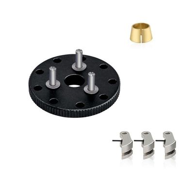 High-Performance Metal Flywheel Clutch Bell Set #4142#4146#3281 for TRXS Nitro Slash Rustler T-Maxx RC Car Upgrade Parts Accessories(Black)