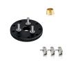 High-Performance Metal Flywheel Clutch Bell Set #4142#4146#3281 for TRXS Nitro Slash Rustler T-Maxx RC Car Upgrade Parts Accessories(Black) view 1